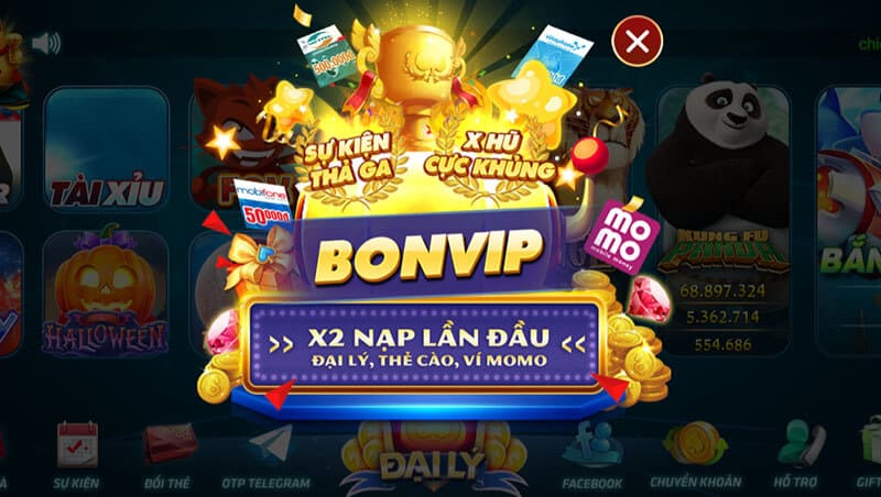 cổng game đổi thưởng Bonvip
